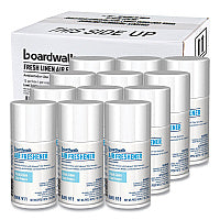 Boardwalk Metered Air Freshener Refill, Fresh Linen Scent Refill, 7 oz Aerosol Can, 12/Carton (BWK911)