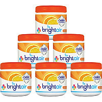 Bright Air Super Odor Eliminator, Mandarin Orange and Fresh Lemon, 14 oz Jar, 6/Carton (900013CT)