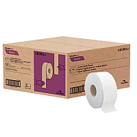 Cascades(R) PRO Select Jumbo Toilet Paper Rolls, 2-Ply, 500-ft., 12 Rolls 2 Ply - 3.30" Width x 500 ft Length - White - Fiber - 12 / Carton (B080)