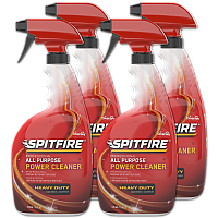 Diversey Spitfire All Purpose Power Cleaner, Liquid, 32 oz Spray Bottle, 4/Carton (CBD540038)