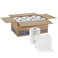 Georgia Pacific Professional enMotion High Capacity Roll Towel, 1-Ply, 10" x 800 ft, White, 6 Rolls/Carton (89470)