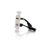 C2G Hdmi And Usb Pass Through Wall Plate (39702)