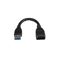 StarTech 6in Black Usb 3.0 Extension Cable A To A (USB3EXT6INBK)