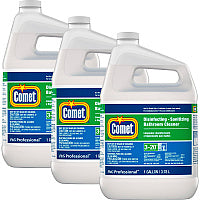 Comet Disinfecting-Sanitizing Bathroom Cleaner, One Gallon Bottle, 3/Carton (22570CT)
