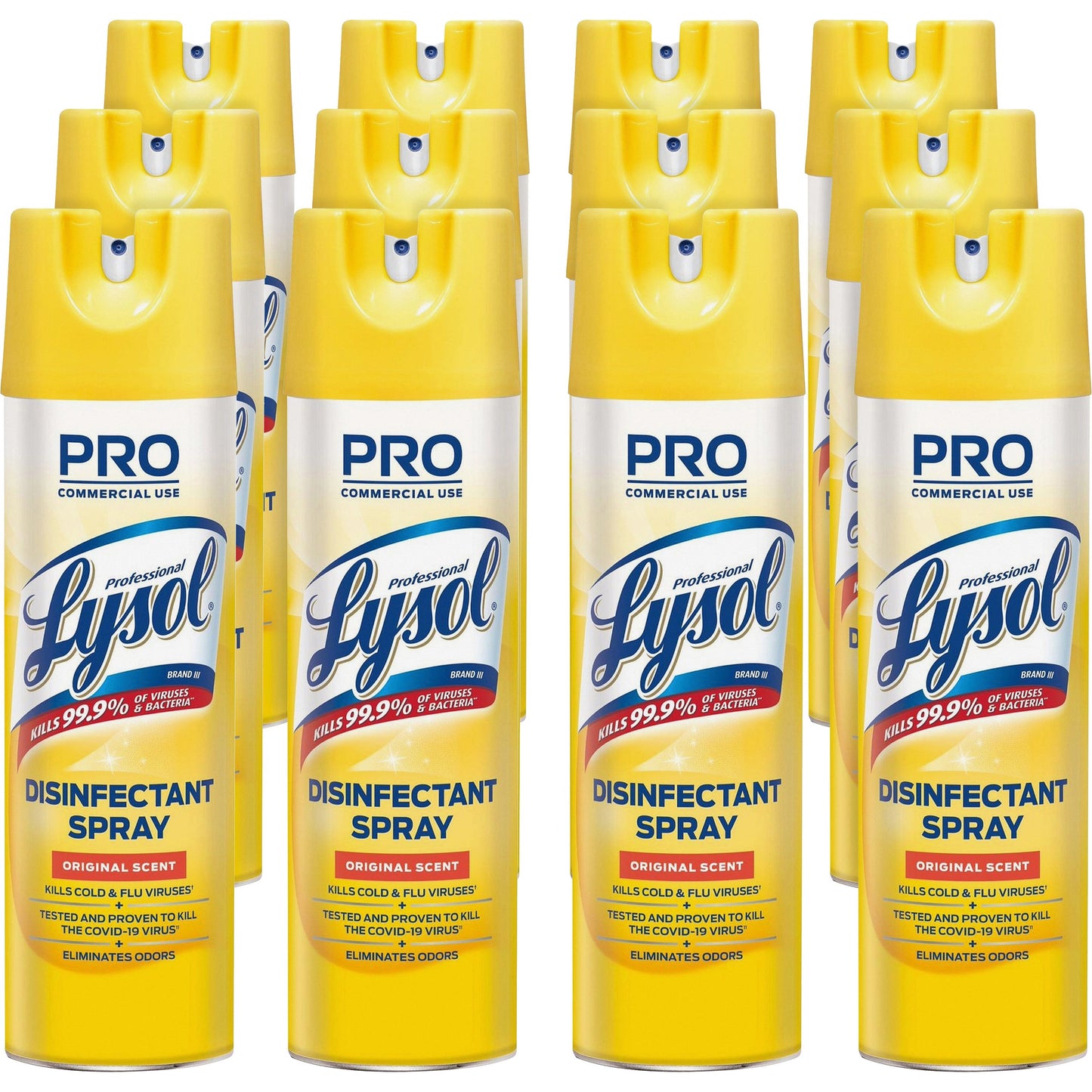 Lysol(R) Pro Disinfectant Spray, Original Scent, 12 Cans (04650CT)