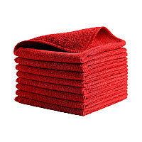 Rubbermaid Commercial Microfiber Cleaning Cloths, 16 x 16, Red, 24/Pack (1820581)
