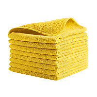 Rubbermaid Commercial Microfiber Cleaning Cloths, 16 x 16, Yellow, 24/Pack (1820584)