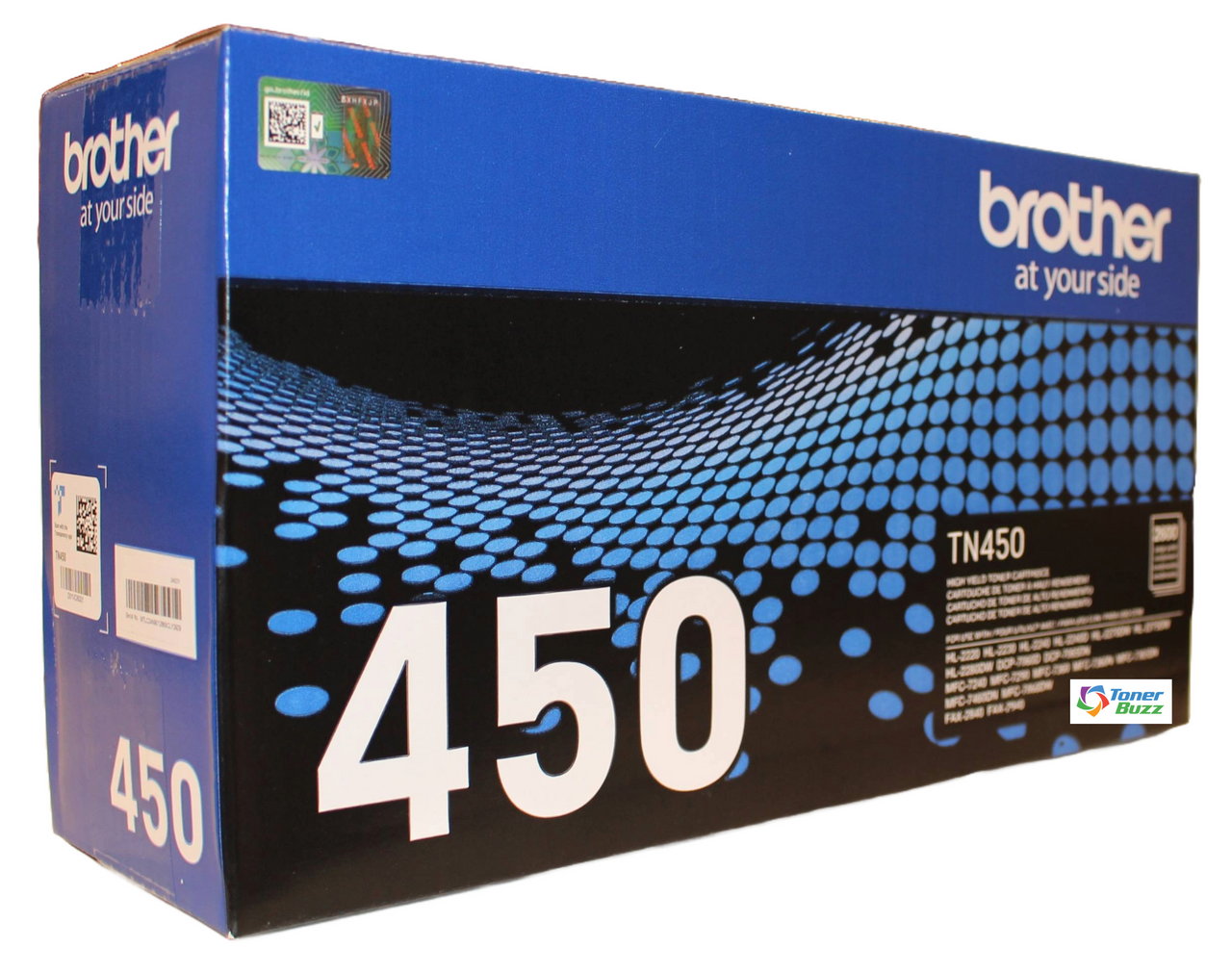 Original Brother TN-450 Black High-Yield Laser Toner Cartridge