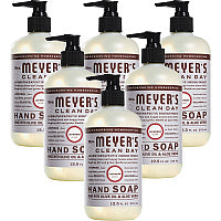 Mrs. Meyer's Clean Day Liquid Hand Soap, Lavender Scent, 12.5 oz, 6/Carton (651311)