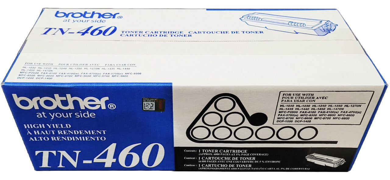 Brother TN-460 | Original Black High-Yield Toner Cartridge