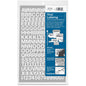 Chartpak Vinyl Helvetica Style Letters/Numbers 12 x Numbers, 167 x Capital Letters Shape - Self-adhesive - Helvetica Style - Easy to Use - 0.50" Height - White - Vinyl - 201 / Pack (01016)