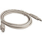 Compucessory USB 2.0 A-B Printer Cables 6 ft USB Data Transfer Cable - First End: 1 x USB Type A - Male - Second End: 1 x USB Type B - Male - Gray - 1 Each (11150)