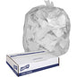 Genuine Joe Clear Trash Can Liners Medium Size - 30 gal Capacity - 36" Length x 30" Width x 0.60 mil (15 Micron) Thickness - Low Density - Clear - 250/Box - 1 / Carton (GJO01012)