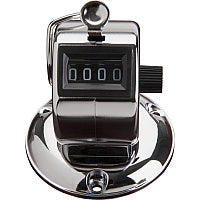 Sparco Tally Counters 4 Digit - Finger Ring - Desktop - Chrome Plated Steel - Silver (24200)