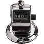 Sparco Tally Counters 4 Digit - Finger Ring - Desktop - Chrome Plated Steel - Silver (24200)