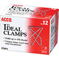 ACCO Ideal Paper Clamps Large - No. 1 - 150 Sheet Capacity - Silver - Metal - 12 / Box (72610)