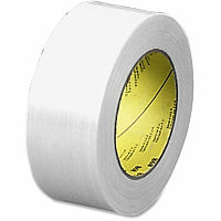 Scotch Premium-Grade Filament Tape 60 yd Length x 2" Width x 6.6 mil Thickness - 3" Core - Clear - Synthetic Rubber - Glass Yarn Backing - Moisture Resistant, Abrasion Resistant, Curl Resistant, Stain Resistant - For Shipping, Reinforcing, Banding (89812)