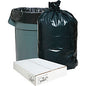 Nature Saver Black Low-density Recycled Can Liners Medium Size - 33 gal Capacity - 39" Length x 33" Width x 1.25 mil (32 Micron) Thickness - Low Density - Black - Plastic - Cleaning Supplies - Recycled - 100 / Carton (00989)