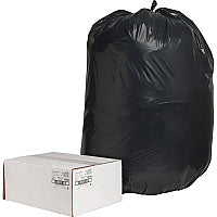 Nature Saver Black Low-density Recycled Can Liners Extra Large Size - 60 gal Capacity - 58" Length x 38" Width x 2 mil (51 Micron) Thickness - Low Density - Black - Plastic - Cleaning Supplies - Recycled - 100 / Carton (00995)