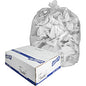 Genuine Joe High-density Can Liners Large Size - 45 gal Capacity - 48" Length x 40" Width x 0.63 mil (16 Micron) Thickness - High Density - Clear - Resin - Office Waste, Industrial Trash - 25/Roll - 10 / Carton (GJO01758)