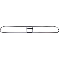 Genuine Joe Clip-On 36" Dust Mop Frame 360&deg; Swivel, Rust Resistant, Chrome Plated, Reinforced - Chrome - Steel - 1 Each (GJO02309)