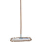 Genuine Joe Dust Mop Complete Combo 24" Width Cotton Head - 60" Length x 0.94" Diameter Wood Handle - Swivel Head, Lightweight, Chrome Plated, Absorbent, Rust Resistant, Reinforced, Refillable - 1 Each (GJO54101)