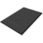 Genuine Joe Ribbed Indoor Wiper Mat Warehouse, Indoor - 72" Length x 48" Width - Vinyl, Polypropylene - Charcoal - 1 Each (GJO55461)