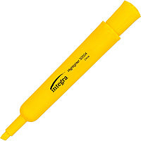 Integra Chisel Desk Liquid Highlighters Chisel Marker Point - Yellow Ink - Water Based - Yellow Barrel - 1 Dozen (30004)