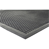 Genuine Joe Clean Step Scraper Floor Mats Outside Entrance, Outdoor - 60" Length x 36" Width - Rubber - Black - 1 Each (GJO70367)