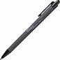 Integra Rubber Barrel Retractable Ballpoint Pens 1 mm Medium Pen Point - Retractable - Black Ink - Rubber Barrel - 1 Dozen (30031)