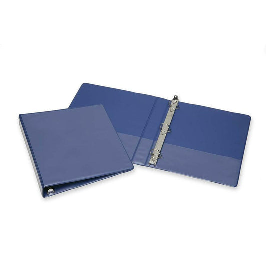 AbilityOne SKILCRAFT Slant D-Ring View Binder 1" Capacity - 1 Each - Blue (4171881)