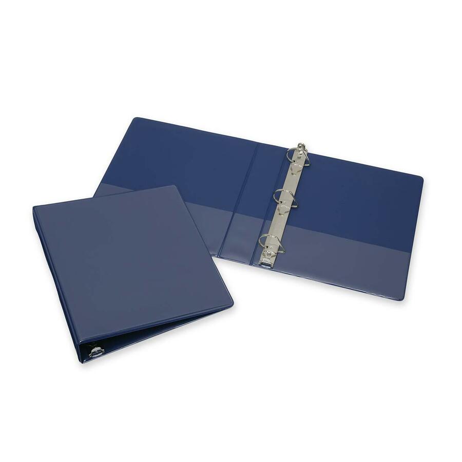AbilityOne SKILCRAFT Slant D-Ring View Binder 1.5" Capacity - 1 Each - Blue (4171882)