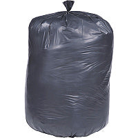 AbilityOne 8105013862410, SKILCRAFT Recycled Content Trash Can Liners, 60 gal, 1.5 mil, 36" x 58", Black/Brown, 100/Carton