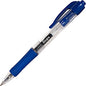 Integra Retractable 0.5mm Gel Pens 0.5 mm Fine Pen Point - Retractable - Blue Ink - Gel-based - Blue Barrel - Metal Tip - 1 Dozen (36157)