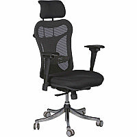 MooreCo Ergo Ex Ergonomic Office Chair Black Seat Color - 5-star Base - 1 Each (34434)