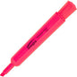 Integra Chisel Desk Liquid Highlighters Chisel Marker Point - Fluorescent Pink Ink - 1 Dozen (33321)
