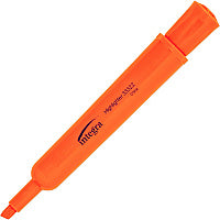 Integra Chisel Desk Liquid Highlighters Chisel Marker Point - Fluorescent Orange Ink - 1 Dozen (33322)