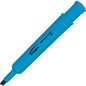Integra Chisel Desk Liquid Highlighters Chisel Marker Point - Fluorescent Blue Ink - 1 Dozen (33323)