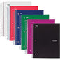 Acco Five Star Five-subject Notebook 200 Sheets - Wire Bound - 8" x 10 1/2" Sheet Size - Assorted Plastic Cover - Pocket Divider, Subject, Perforated - 1 Each (05206)