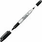 Sharpie Twin Tip Permanent Markers Extra Fine, Fine Marker Point - Black Ink - Alcohol Based - 1 Each (32201)