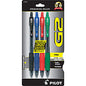Pilot G2 Retractable Gel Ink Rollerball Pens 0.7 mm Fine Pen Point - Refillable - Retractable - Assorted Ink - Gel-based - 4 / Pack (31034)