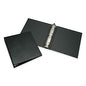 AbilityOne SKILCRAFT Leather Grain Ring Binder Letter - 8.5" x 11" - 2" Capacity - 1 Each - Black (5308881)