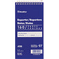 Blueline Reporter Notebook 160 Sheets - Spiral - 4" x 8" Sheet Size - White Cover - 1 Each (AT8B)