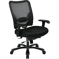 Office Star Big & Tall Air Grid Managers Chair 5-star Base - Black - 1 Each (7537A773)