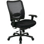 Office Star Big & Tall Air Grid Managers Chair 5-star Base - Black - 1 Each (7537A773)