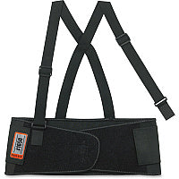 Ergodyne ProFlex Economy Elastic Back Support Strap Mount - Black - 1 Each (11094)