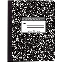 Roaring Spring Unruled Hard Cover Composition Book 50 Sheets - 100 Pages - Plain - Sewn/Tapebound - 15 lb Basis Weight - 56 g/m² Grammage - 9 3/4" x 7 1/2" Sheet Size - 0.25" Height x 7.5" Width x 9.8" Length - White Paper - Black Binding - 1 (77260)