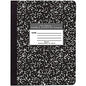 Roaring Spring Unruled Hard Cover Composition Book 50 Sheets - 100 Pages - Plain - Sewn/Tapebound - 15 lb Basis Weight - 56 g/m² Grammage - 9 3/4" x 7 1/2" Sheet Size - 0.25" Height x 7.5" Width x 9.8" Length - White Paper - Black Binding - 1 (77260)