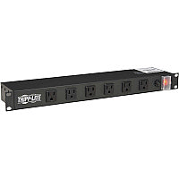 Tripp Lite by Eaton 1U Rack-Mount Power Strip, 120V, 15A, 5-15P, 12 Right-Angle 5-15R Outlets (6 Front-Facing, 6 Rear-Facing), 15 ft. (4.57 m) Cord NEMA 5-15P - 12 x NEMA 5-15R - 15 ft Cord - 15 A Current - 120 V AC Voltage - Rack-mountable - B (RS1215RA)