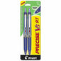 Pilot Precise V5 RT Extra-Fine Premium Retractable Rolling Ball Pens 0.5 mm Extra Fine Needle Pen Point - Refillable - Retractable - Blue Ink - Blue Barrel - 2 / Pack (26051)